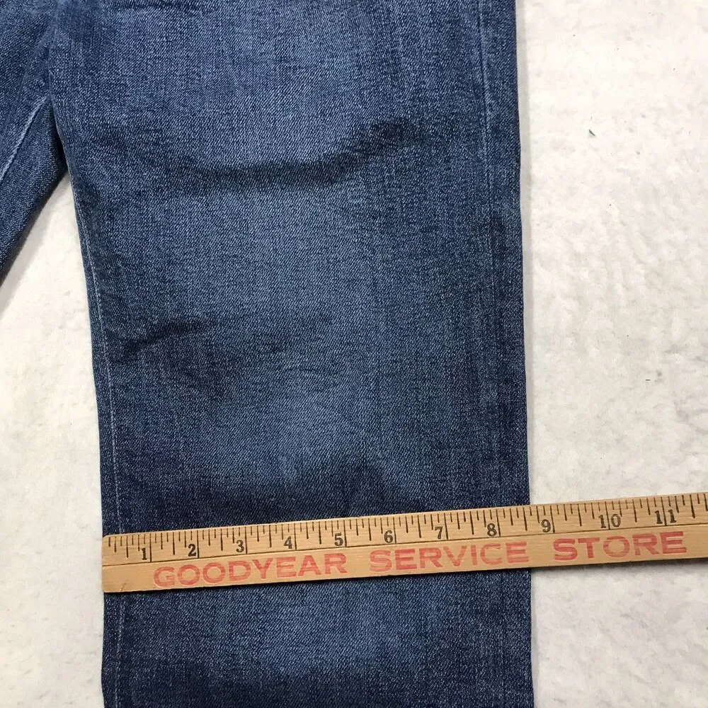 OUTERKNOWN Ambassador Jean Men 36x32 (34/32 tag) Slim Fit Whiskered Stretch SEA